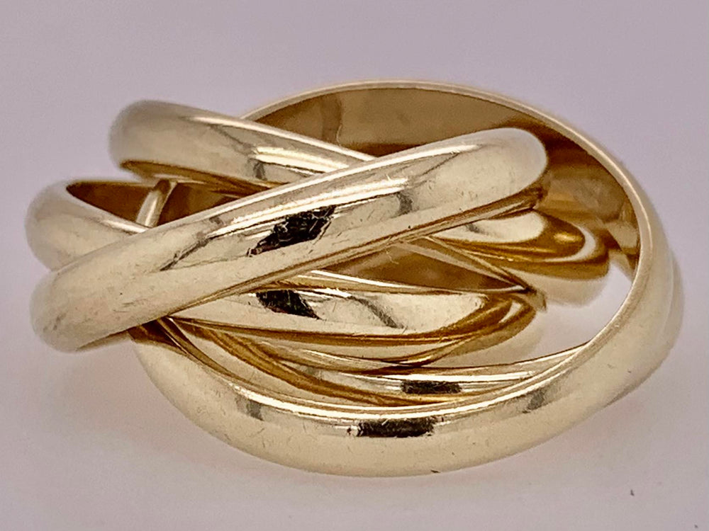 14K Custom Design Rolling Ring