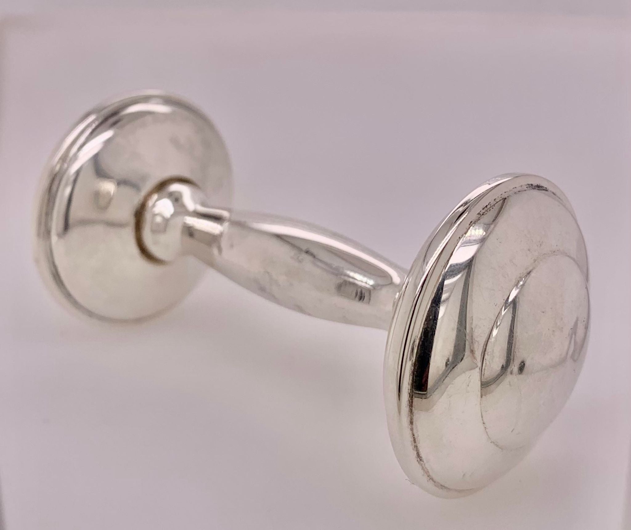 Vintage shops sterling silver baby rattle