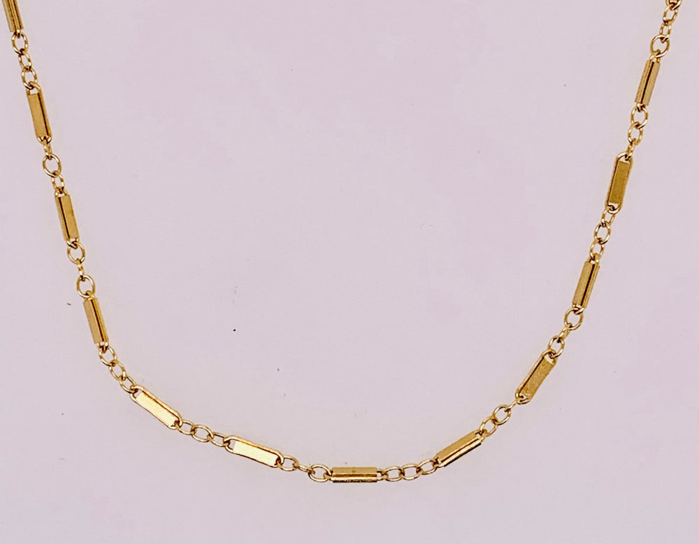 14K Estate Link Design Chain