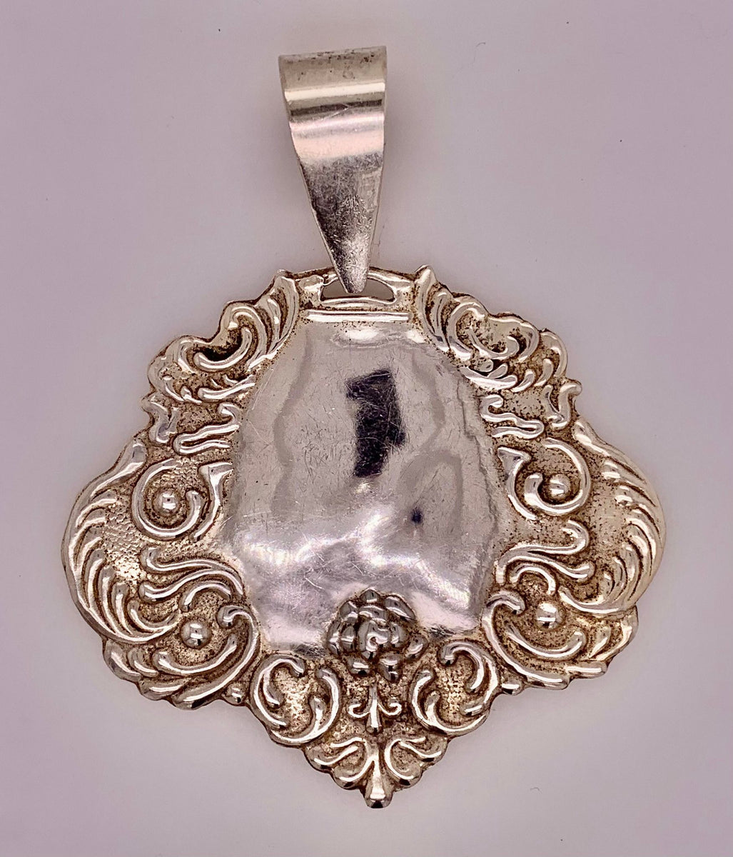 Sterling Silver Luggage Tag Pendant – John Cauley Jeweler