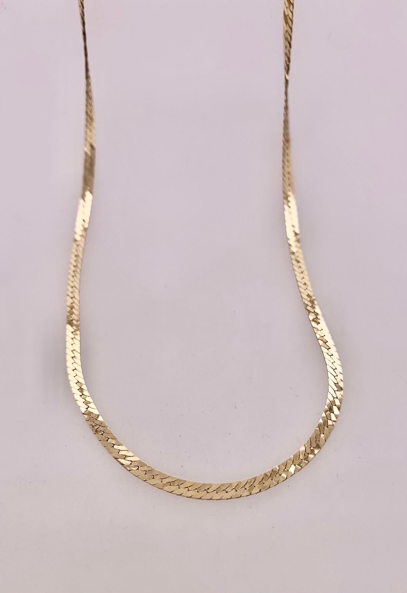 14K Estate Herringbone Chain