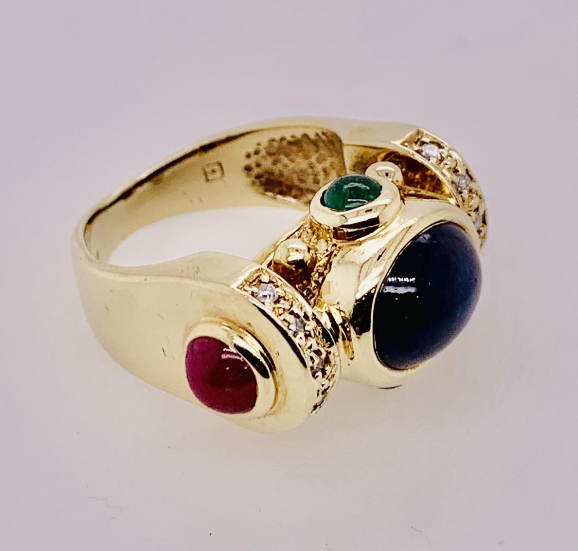 14K Estate Cabochon Ring