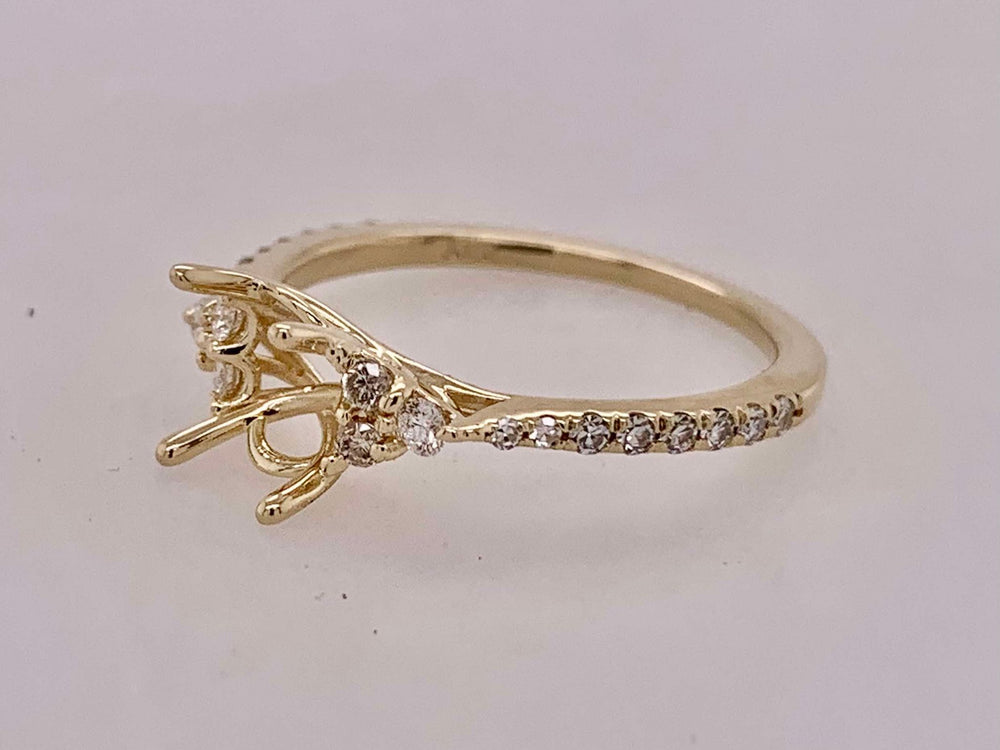 14K Diamond Semi-Mount Engagement Ring