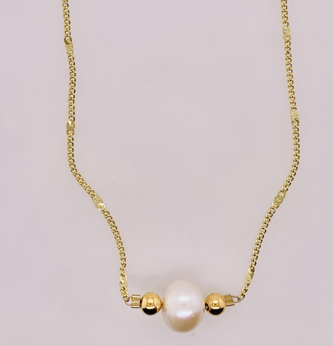 Freshwater Pearl and Gold-filled Necklace