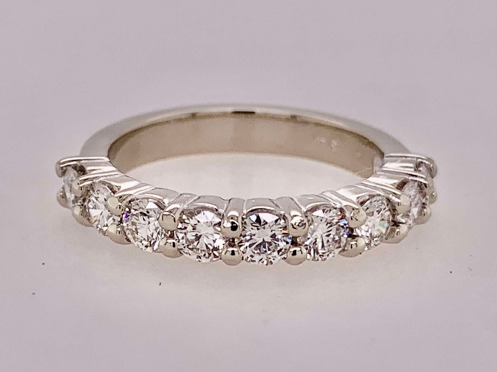 14K White Gold Diamond Anniversary Band