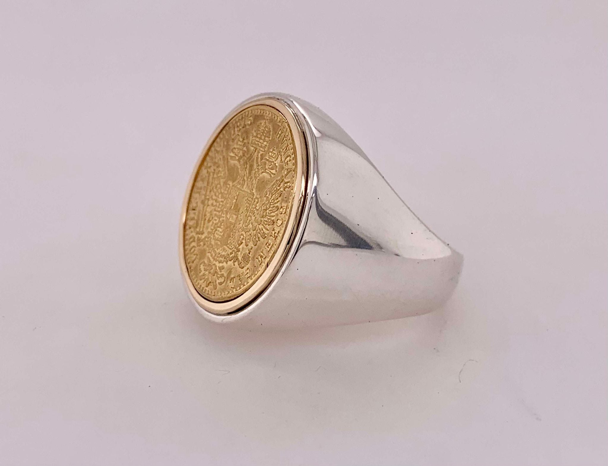 Custom Designed 1915 Ducat Ring