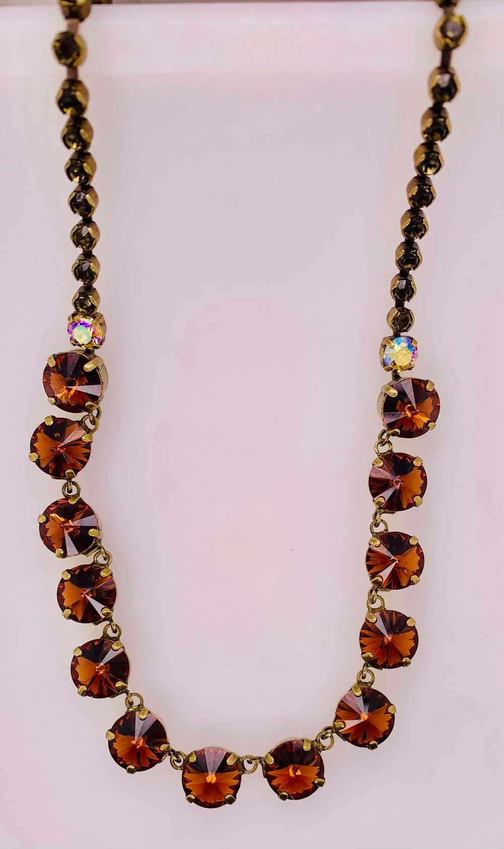 Repeating Rivoli Classic Line Necklace