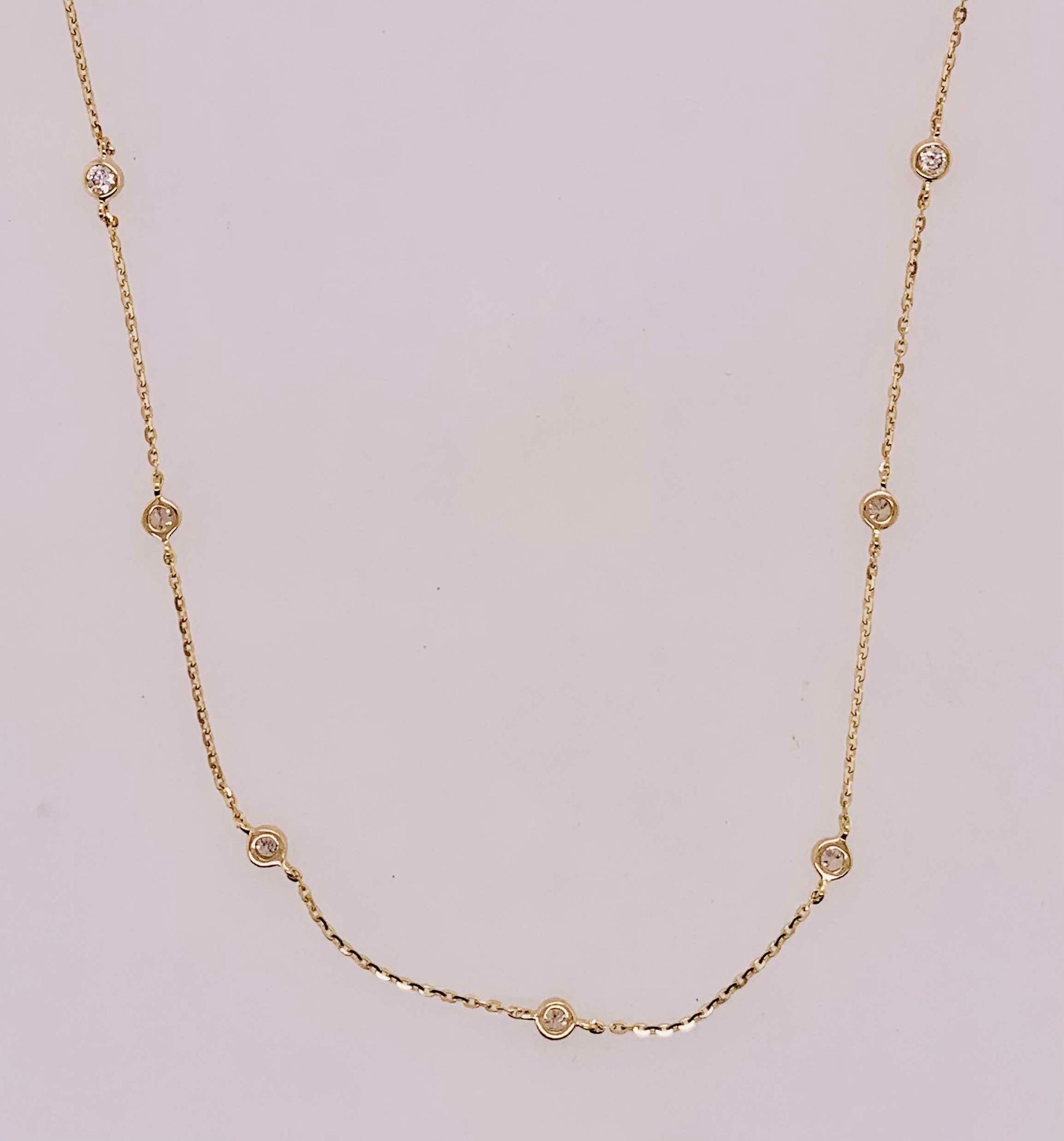 14K Diamonds by the Yard Necklace