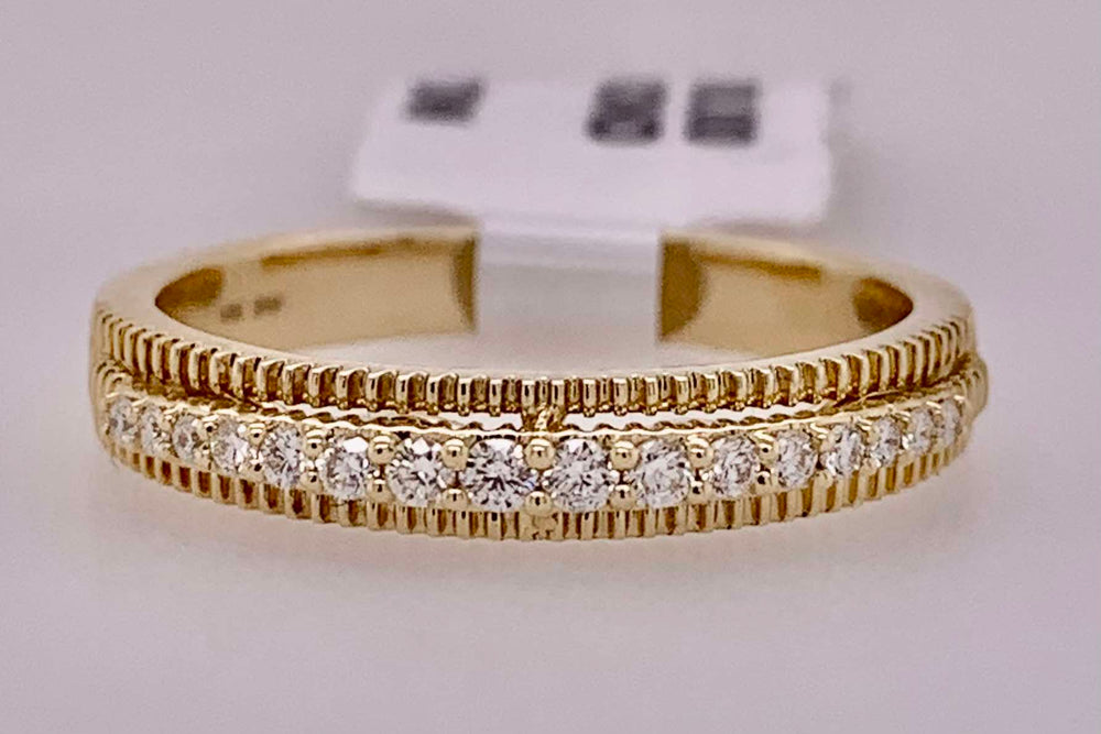 14K Diamond Band Ring