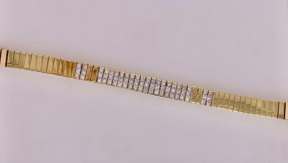 Estate 18K Diamond Bracelet