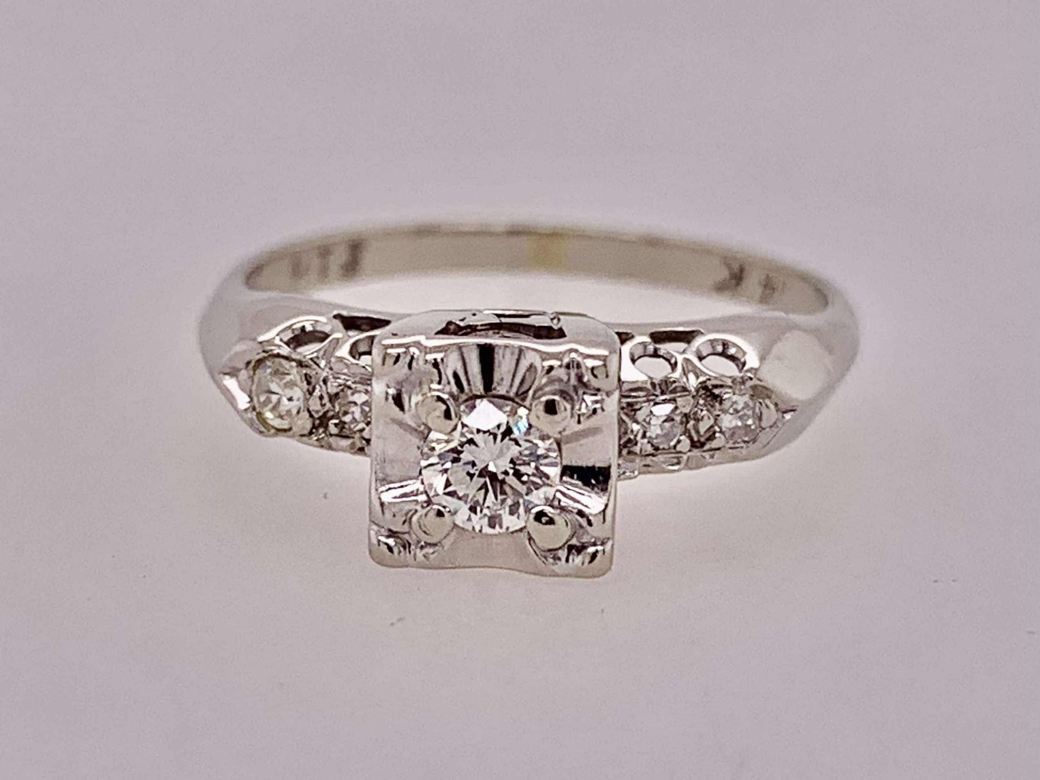 14K Estate Engagement Ring