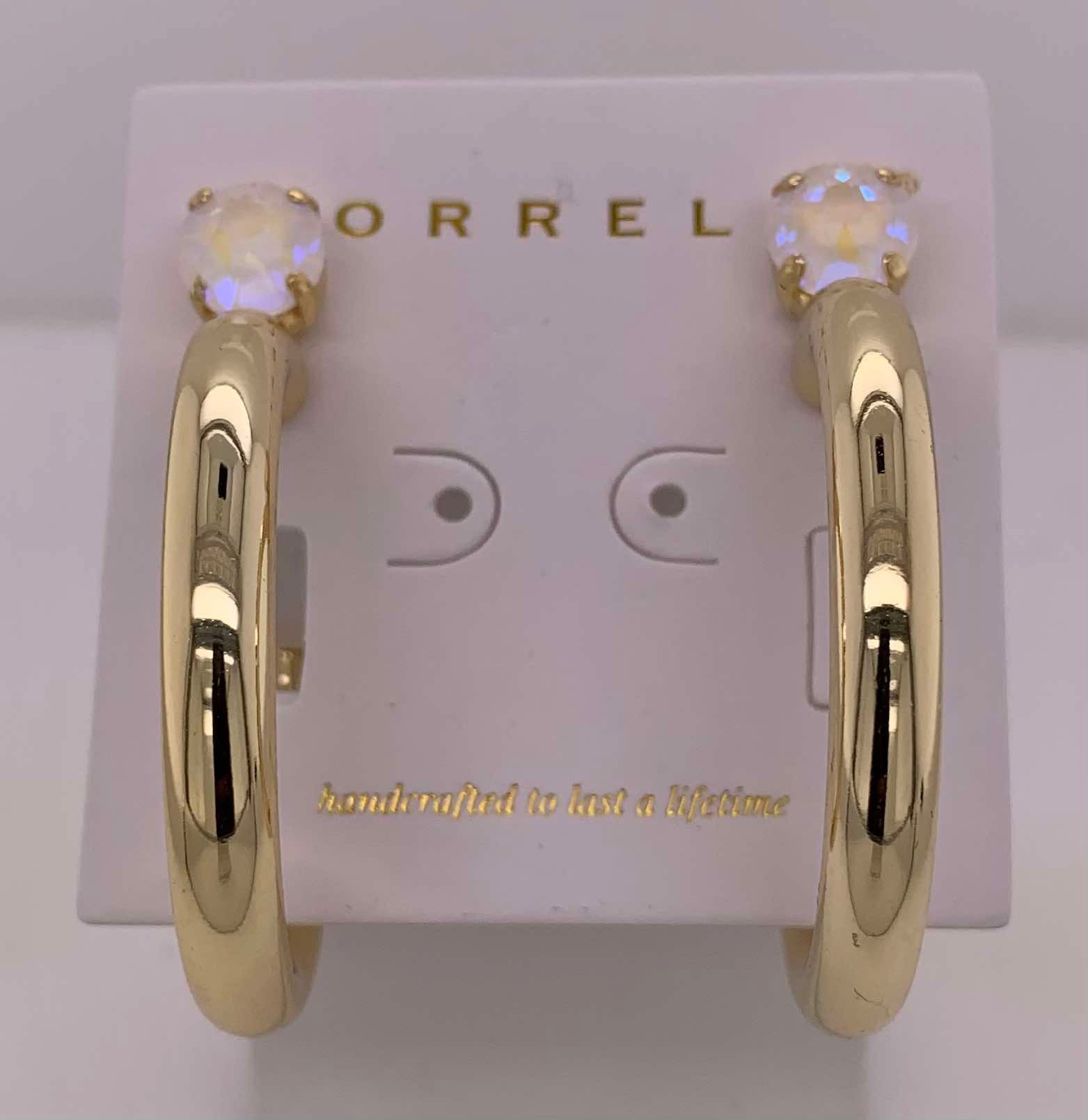 Keeley Studded Hoop Earrings