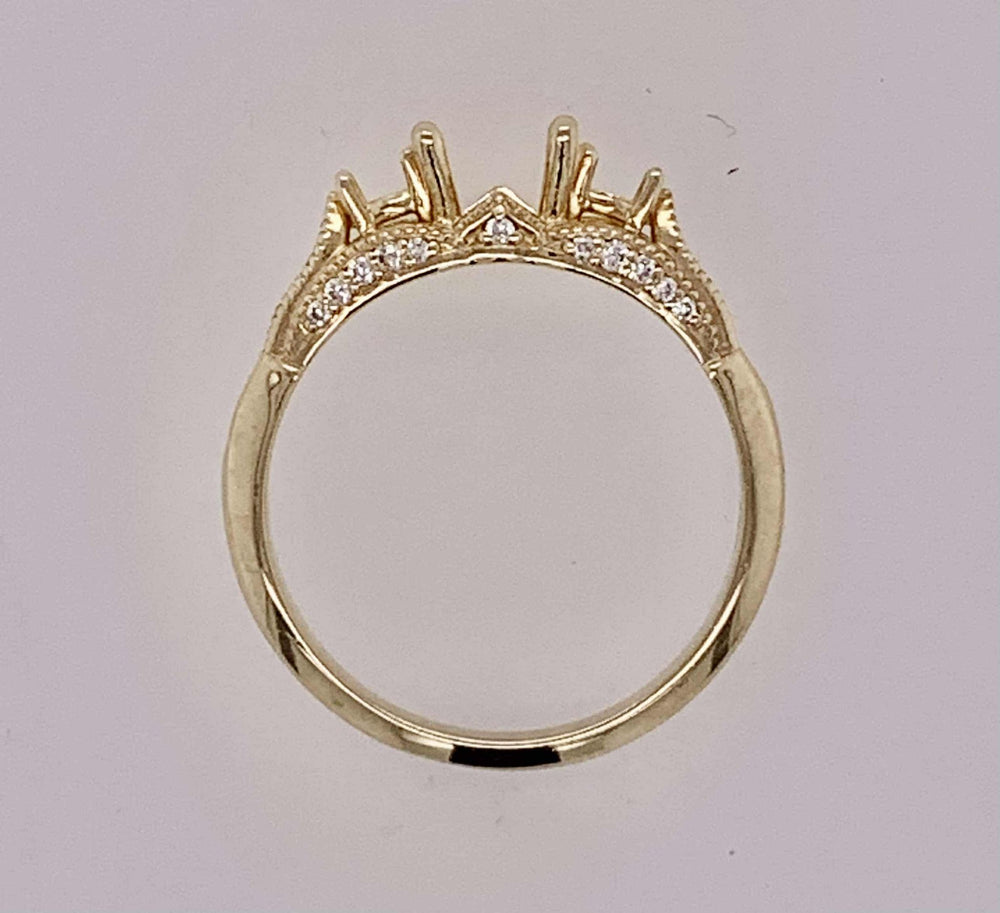 14K Semi Mount Engagement Ring