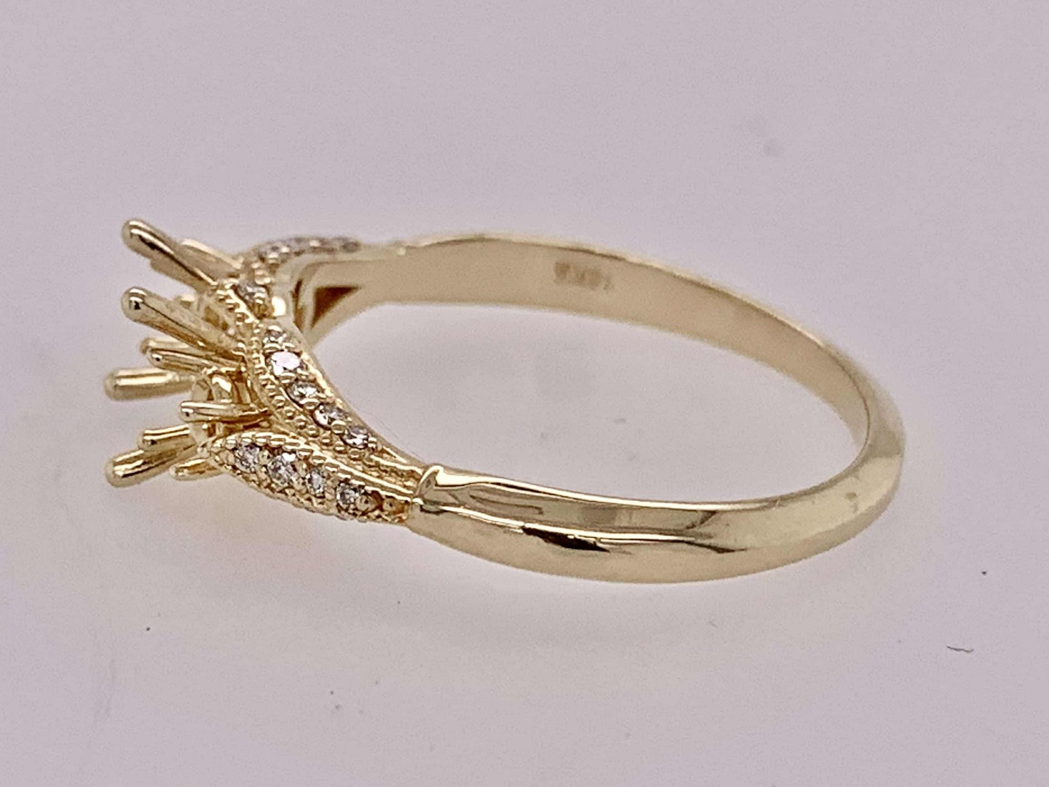 14K Semi Mount Engagement Ring