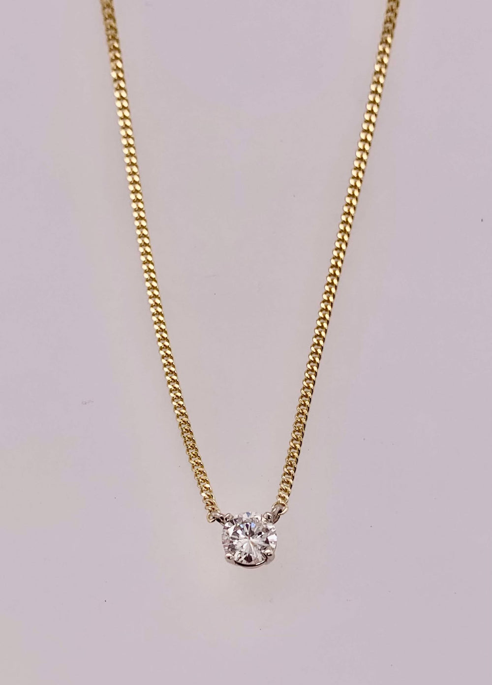 14K Diamond Pendant