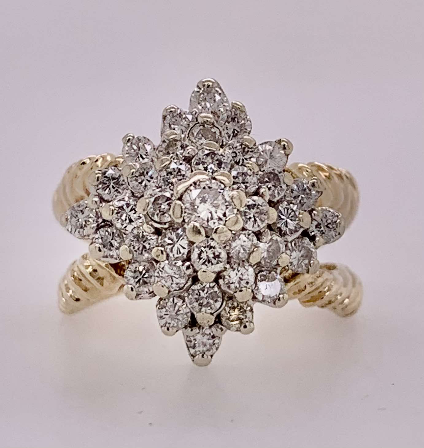 Estate Diamond Cluster Ring