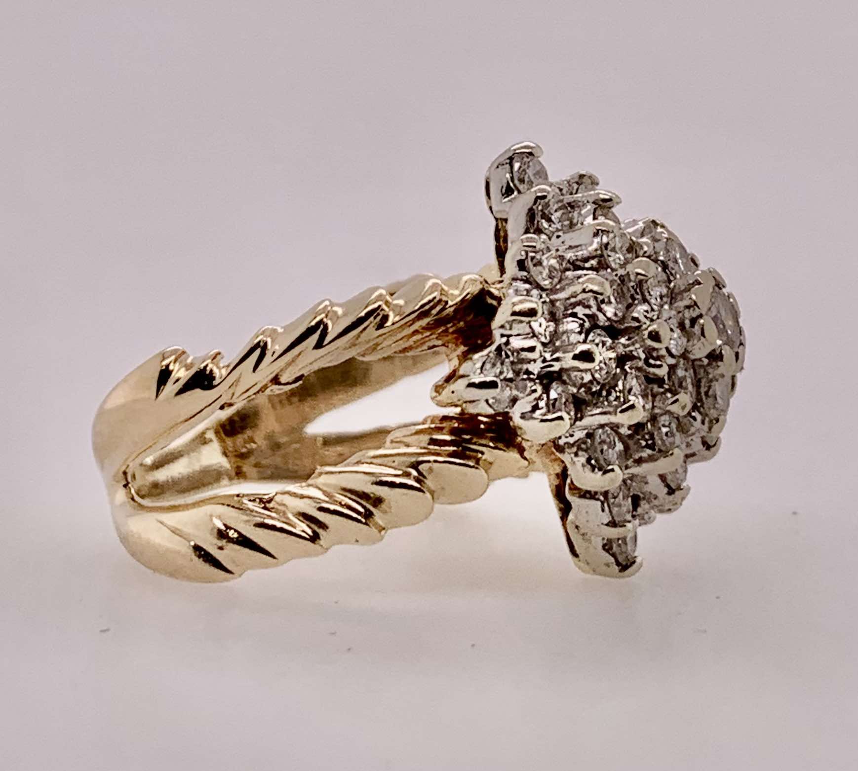 Estate Diamond Cluster Ring