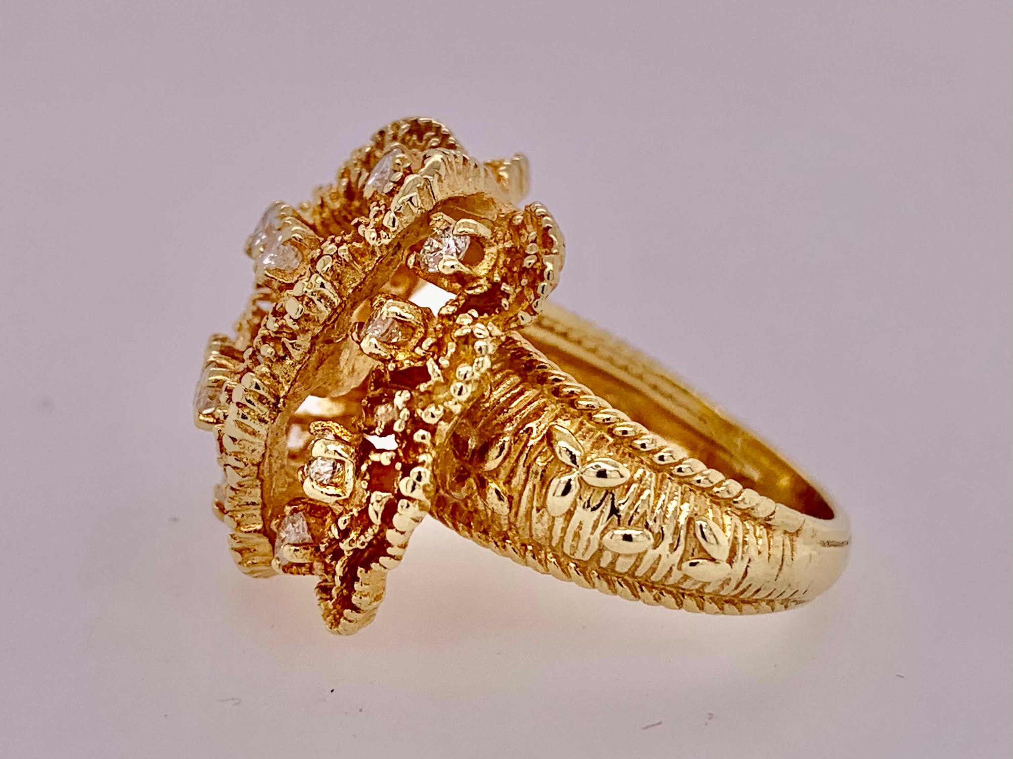 Estate 18K Gold Diamond Ring