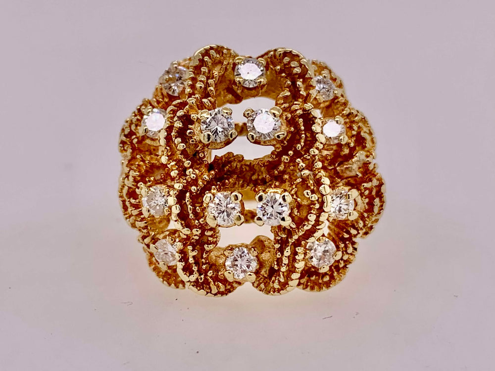 Estate 18K Gold Diamond Ring