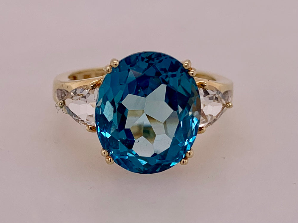 Estate Blue Topaz Ring