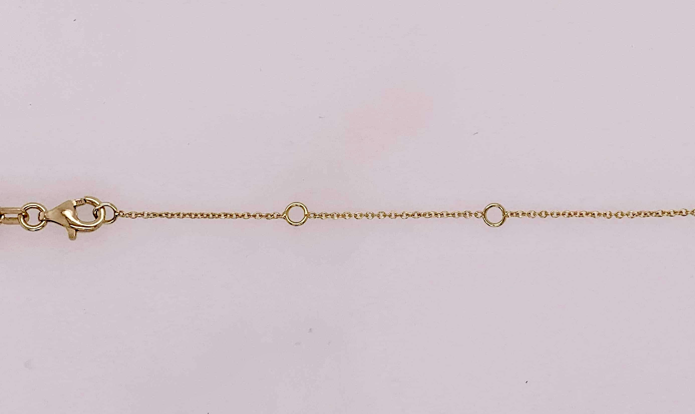 14K Diamond Station Necklace