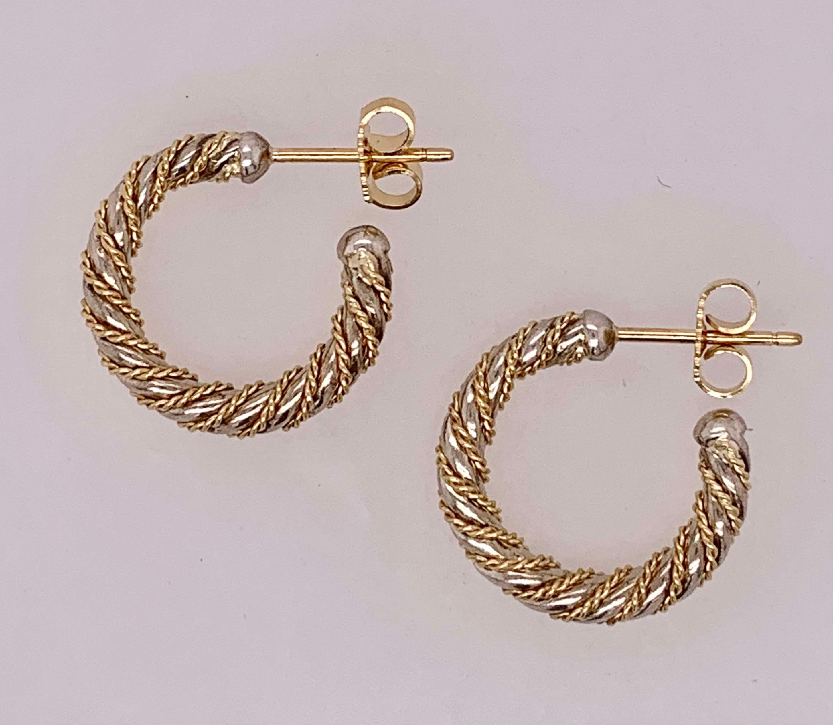 Vintage Tiffany &  Co. 18K & Sterling Earrings