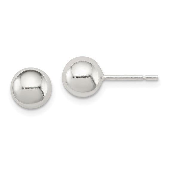 Sterling Silver Polished Ball Earrings