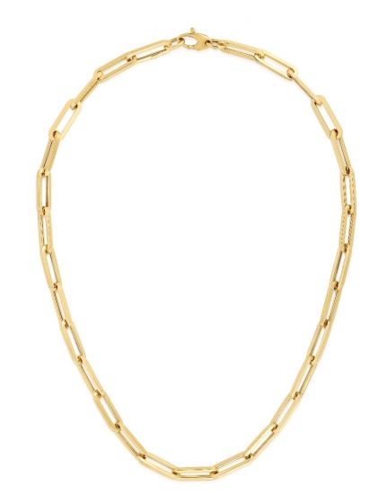 14K Gold Paperclip Chain