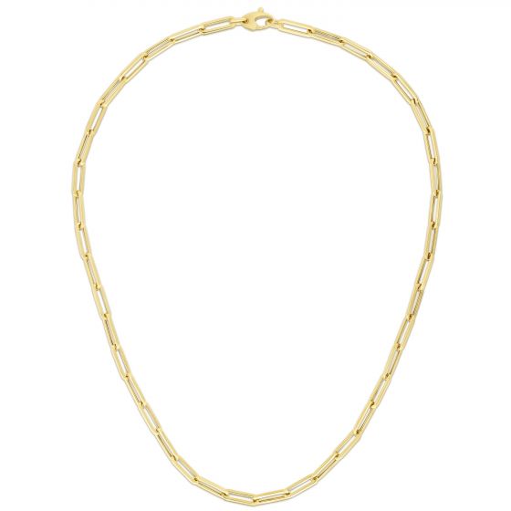 14K Gold Paperclip Chain