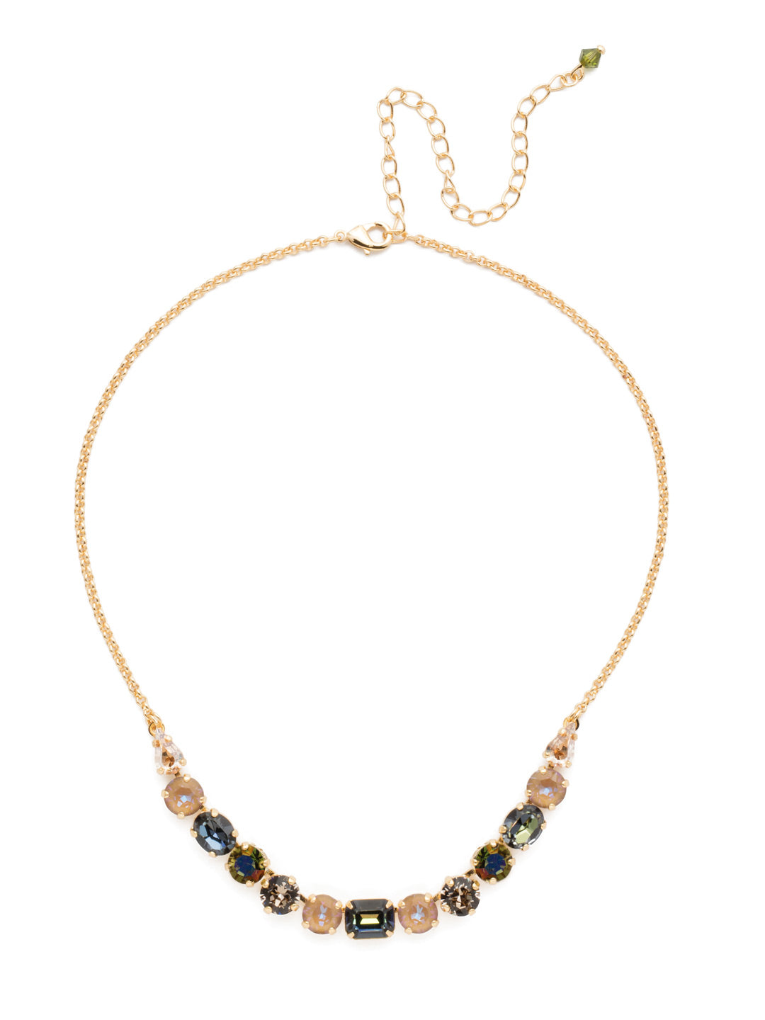 Sorrelli Tansy Half Line Tennis Necklace