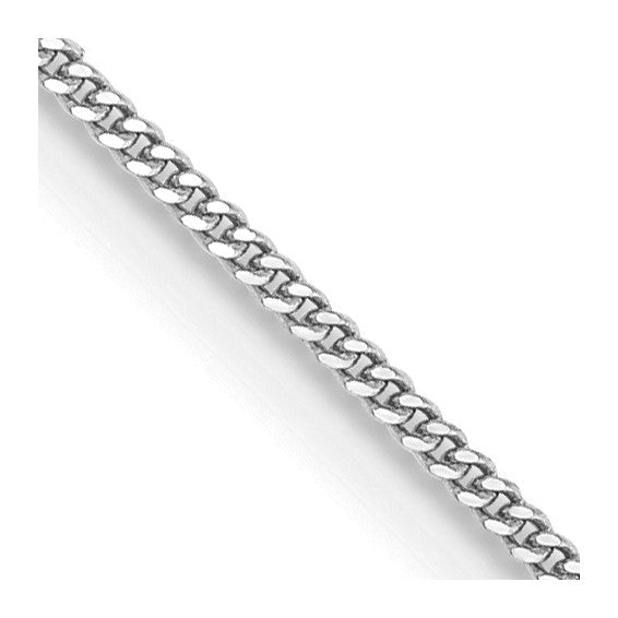 14K White Gold Pendant Chain