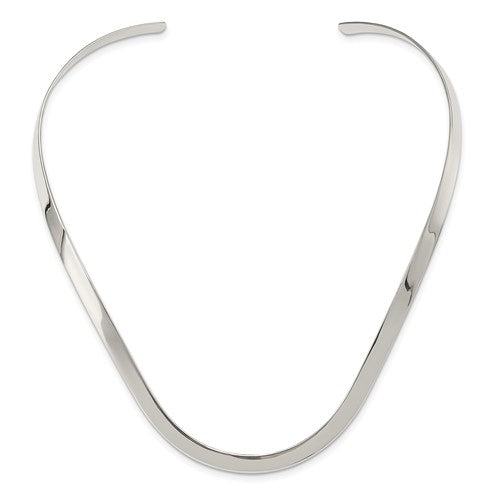 Sterling Silver 5mm Polished Neck Collar