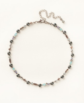 Geometric Crystal Line Necklace