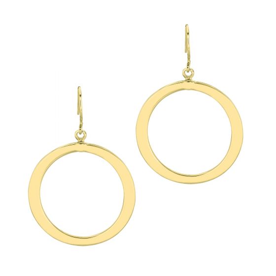 14K Yellow Gold Drop Earring