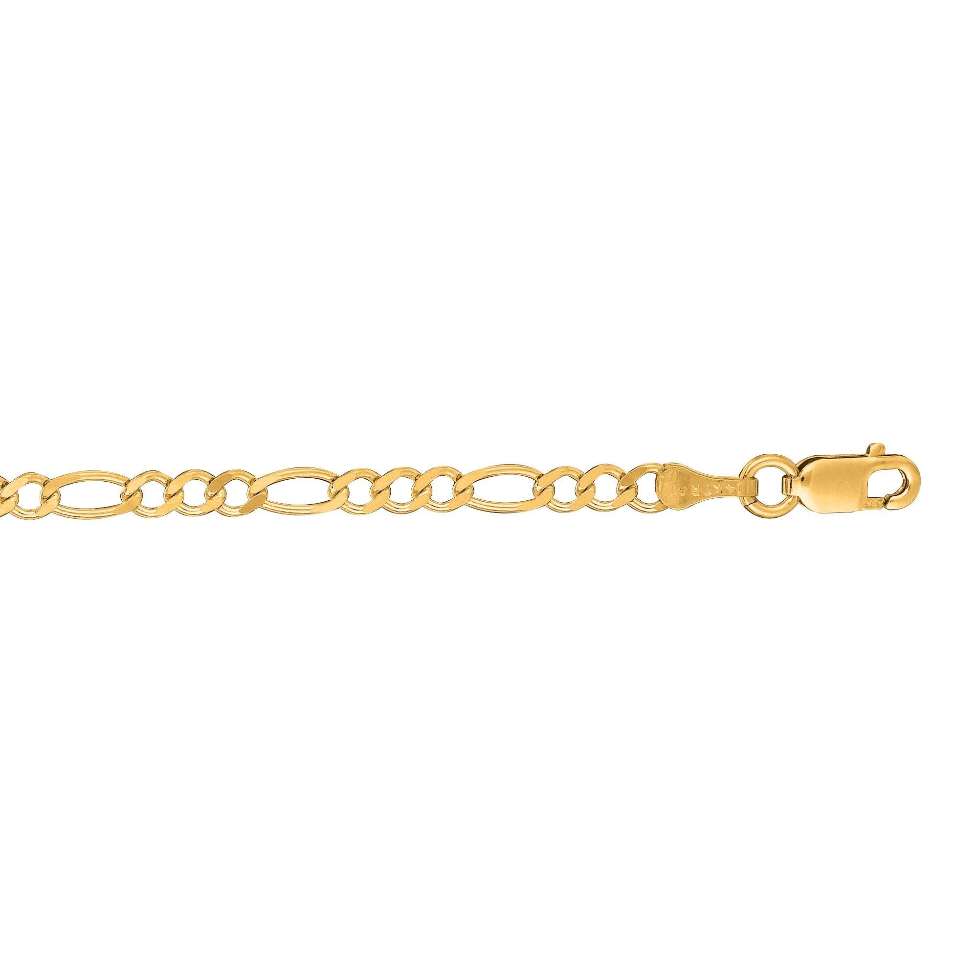 14K Yellow Gold Figaro Chain