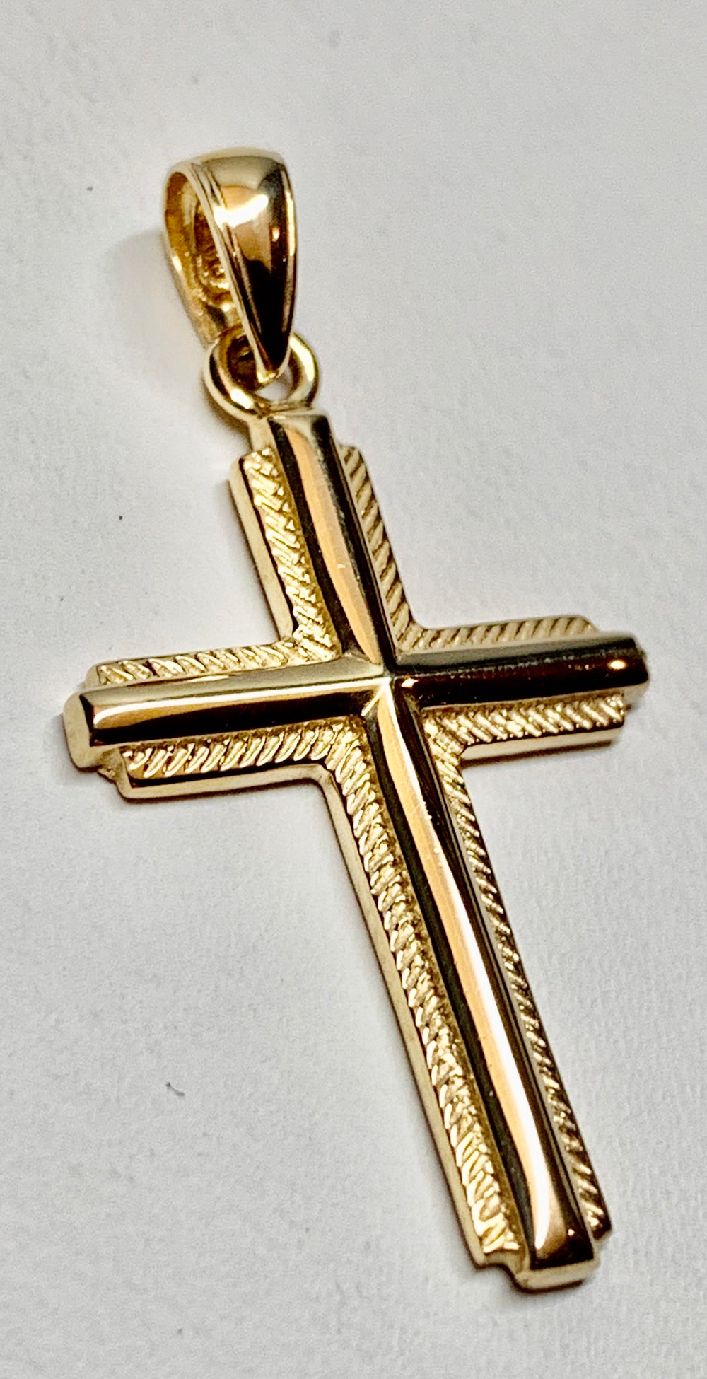 14K Cross Charm