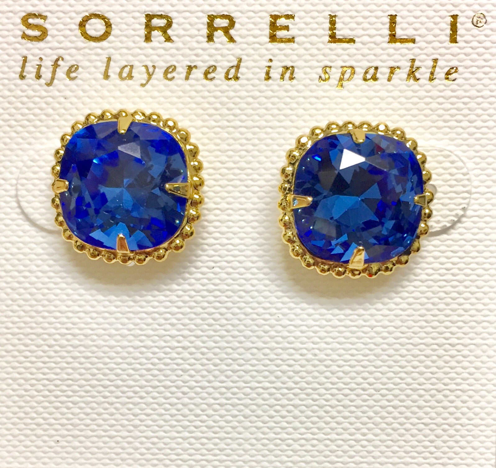 Sorrelli Cushion-Cut Solitaire Earrings