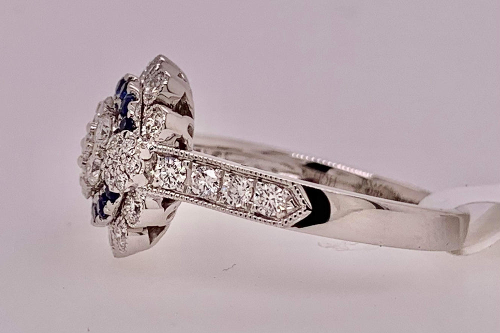 Diamond And Sapphire Ring