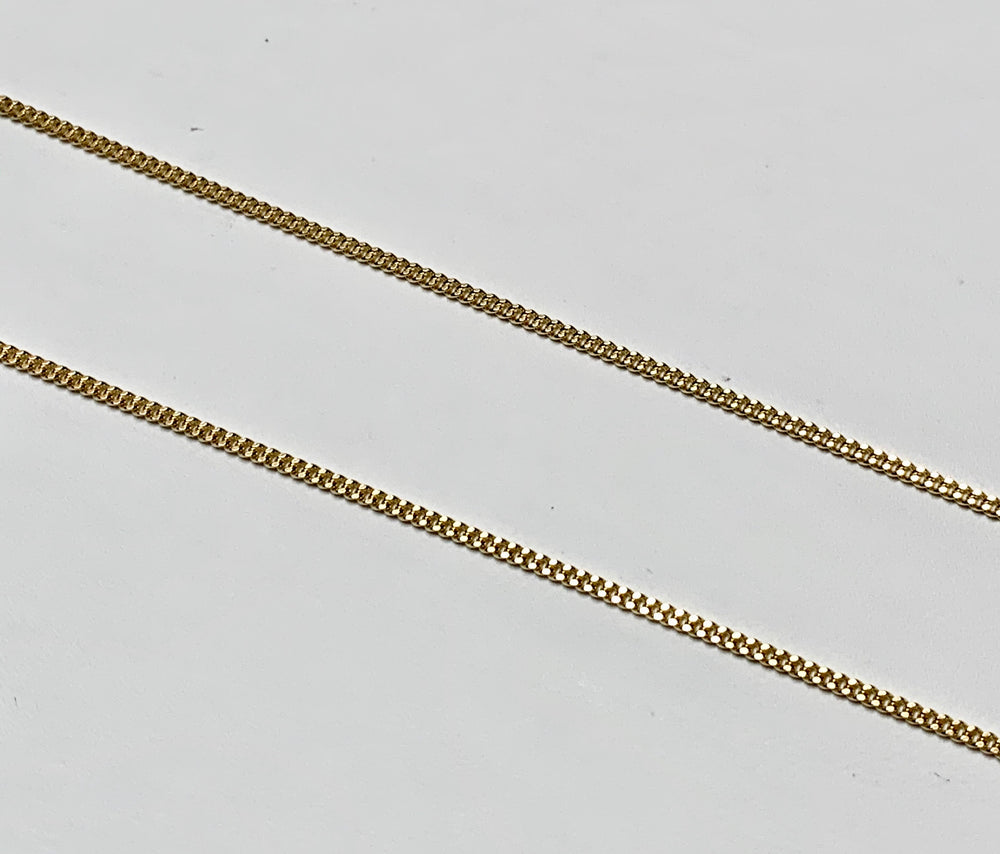 14K Curb Pendant Chain