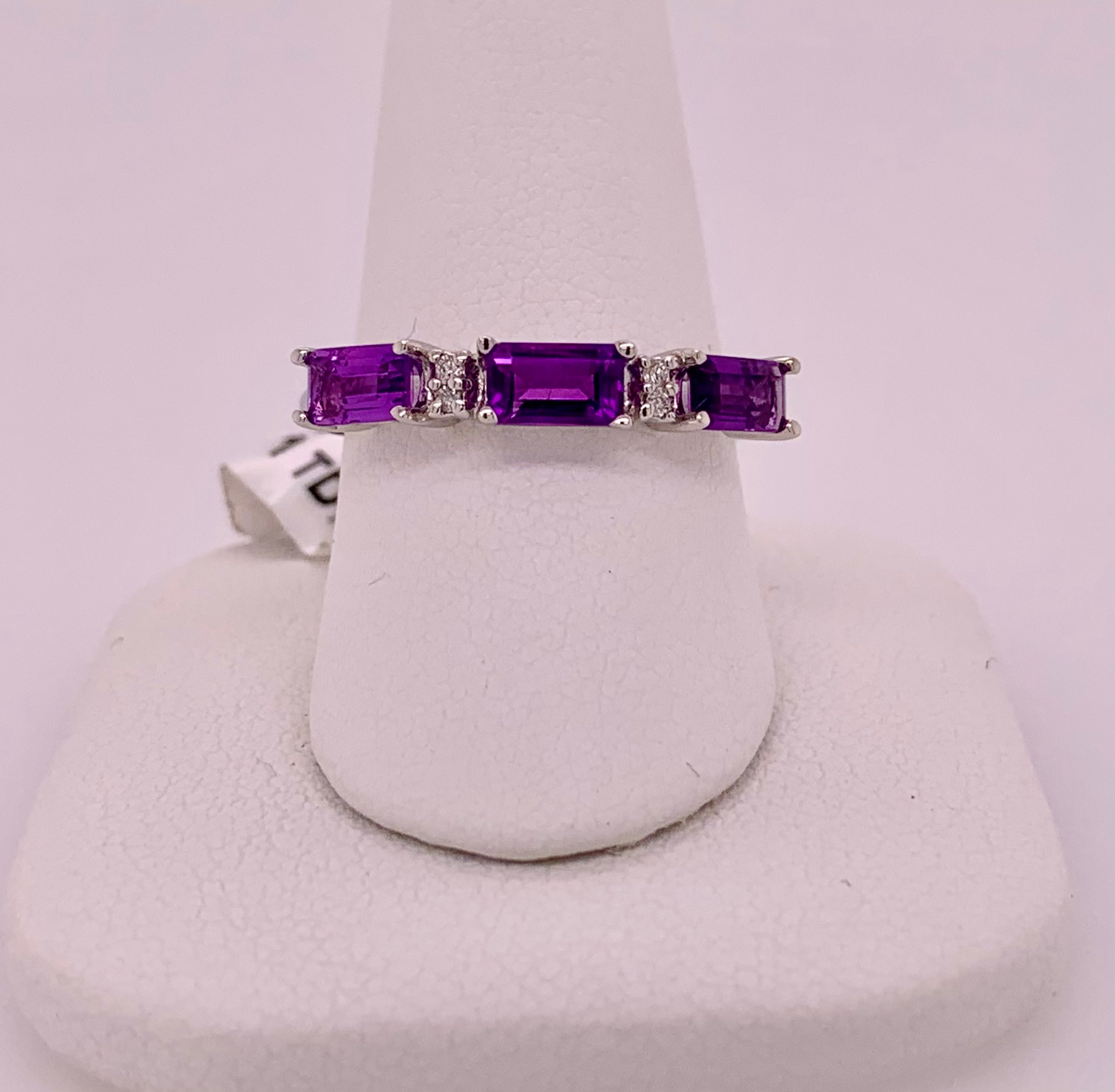 Amethyst & Diamond Ring