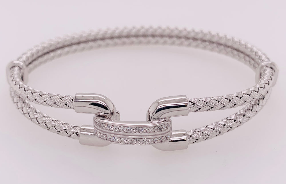 Sterling Silver CZ Bracelet