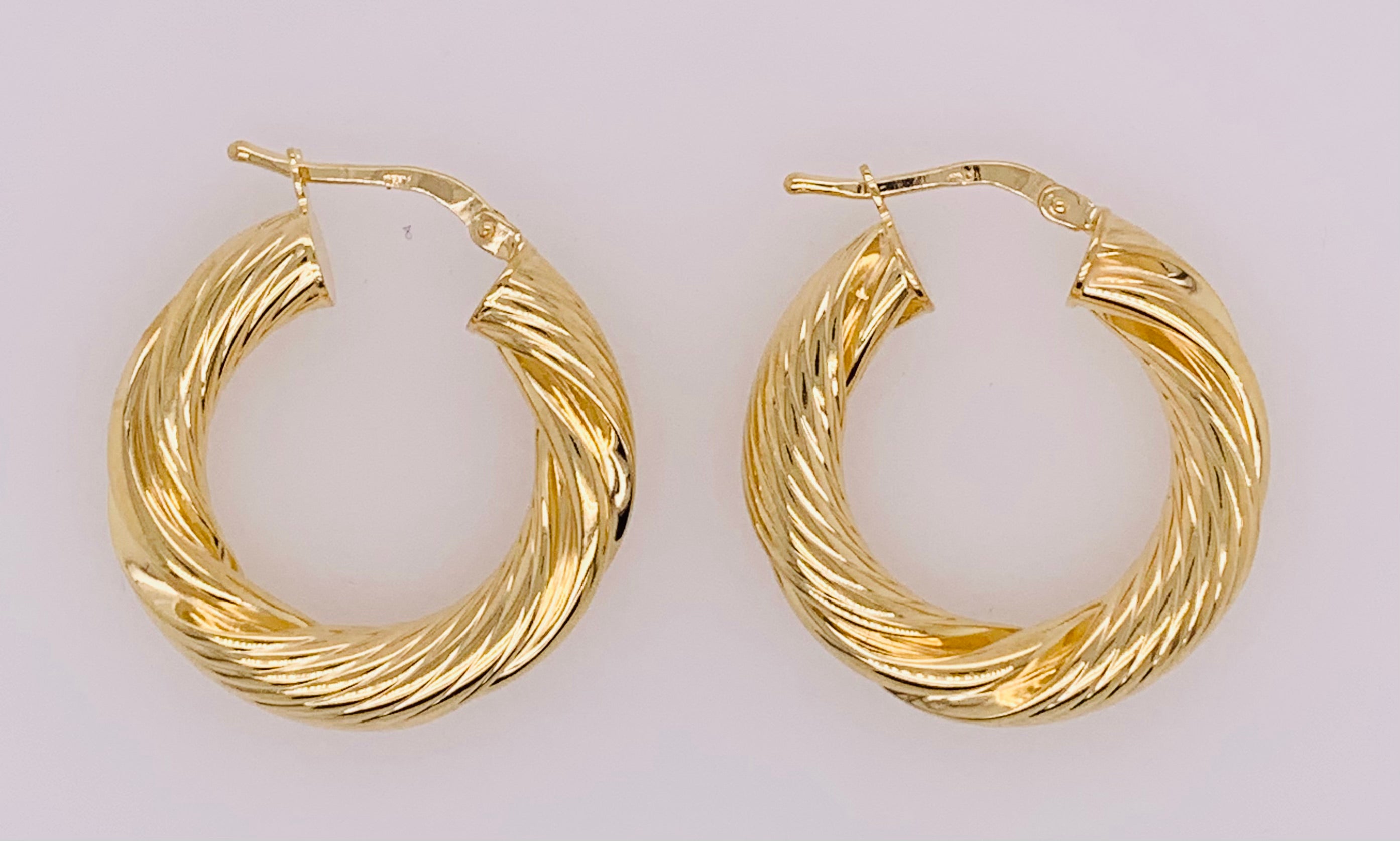 Gold Vermeil Hoop Earrings